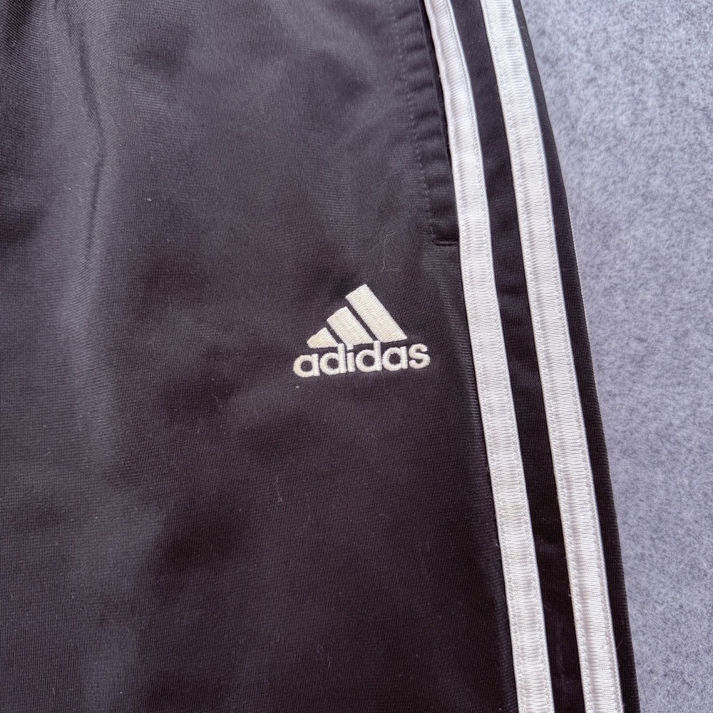 Adidas Men's LBlack Track Pants Activewear Joggers with White 3-Stripes Size L/G - Picture 2 of 16